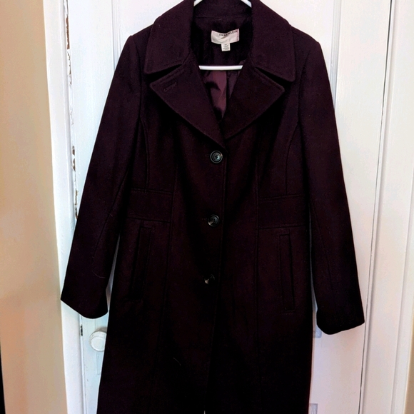 Anne Klein Purple Coat - Picture 3 of 4